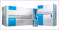 Omeoformula 1, homeopatski kozmetični izdelek za odpravljanje težav z maščobo na lokalnih mestih kože [10 ali 50 ampul po 2 ml]